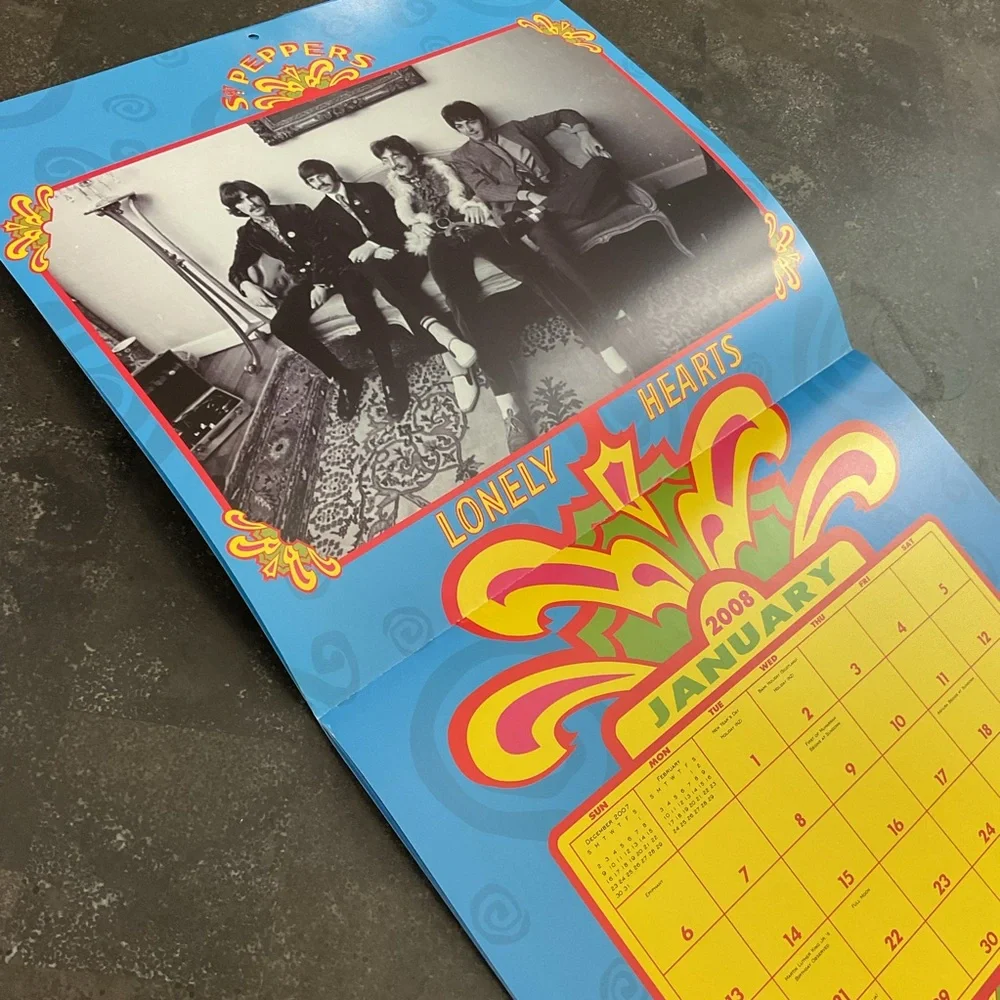 The Beatles Sgt. Peppers Lonely Hearts Club Band Album Art Wall Calendar 2008